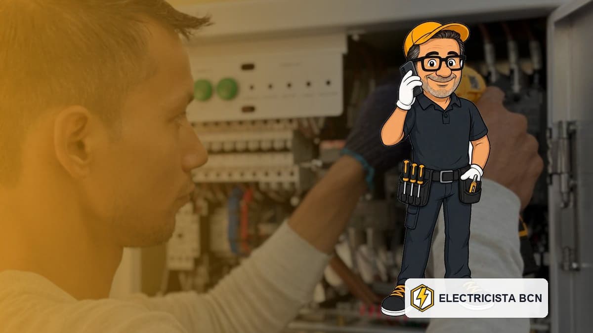 José revisando un cuadro eléctrico europeo de carril DIN